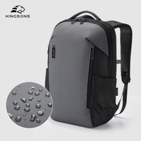 Sac à dos pour ordinateur portable 15,6 pouces, polyester 2520D, sac à dos de voyage professionnel fin pour hommes, sac à dos pour ordinateur 18L, durable, pour les trajets domicile-travail