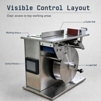 Machine d'étiquetage semi-automatique à 90 degrés pour cartons, étiqueteuse adhésive pour boîtes en papier, scellage à angle droit, utilisation facile