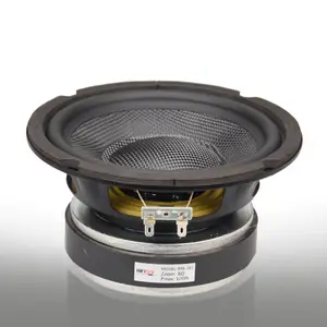 voice coil Suppliers-BT6-167 JQ-101 6.5 Inci Speaker Mid-Woofer Kerucut Serat Hitam 50Mm Koil Suara 120 Magnetik 60W ~ 120W 8 Ohm