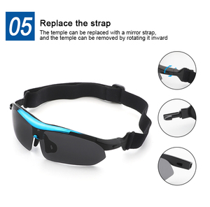 Set di 5 <span class=keywords><strong>Occhiali</strong></span> da Sole Sportivi Polarizzati con Lenti Intercambiabili per Ciclismo e Attività all'Aperto per Uomo e Donna - Product Image 6