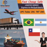 Service de livraison express DHL DDP porte-à-porte pas cher de Chine vers l'Amérique du Sud Brésil Chili Argentine Transitaire