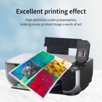 Papier autocollant holographique en vinyle vierge format A4, imperméable, imprimable, pour impression jet d'encre
