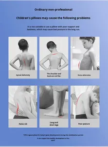 Almohada para dormir para niños, nueva almohada cervical rectangular, relleno de algodón Lyocell, diseño multifunción para siesta - Product Image 6
