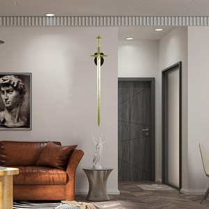 Soporte de pared para <span class=keywords><strong>espadas</strong></span>, gancho de exhibición para <span class=keywords><strong>espadas</strong></span>, dardos y hachas, exhibidores verticales (sin espada) - Product Image 5