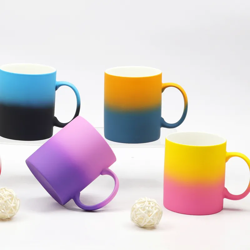 Rong xiang soft touch customized new bone china creative promotion ceramic mug printed logo ceramic mug