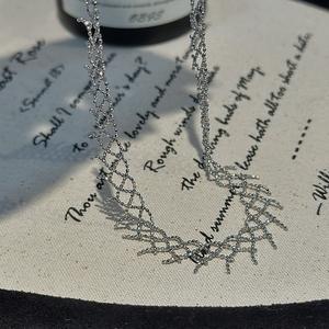 Collier en argent pur S999, cœur à une épée, style vintage, simple, tendance, design de niche, colliers superposables superposés - Product Image 5