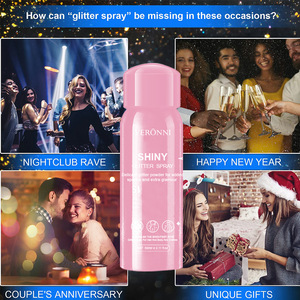 <span class=keywords><strong>Spray</strong></span> Poudre Scintillante Éclat Intense 60ML pour Corps, Cheveux et Vêtements, Parfumé, Longue Durée, Difficile à Retirer - Product Image 4