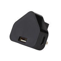 Nouvel Arrivage Adaptateur Portable Électrique 5W 5V 1A Certifié PSB CE ERP, Ignifuge pour PC, Chargeur USB pour Appareil Photo, Prise UK, Prise Singapour