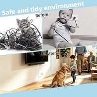 Protector de Cables para TV, Ocultador de Cables de Goma, Fuerte Adhesivo, Cubre Cables para Pared, Organizador de Cables