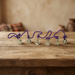 Ensemble de carillons à vent en laiton avec six clochettes différentes, moulage sous pression et impression UV, cordon coloré, décoration murale/plafond pour la maison - Product Image 3