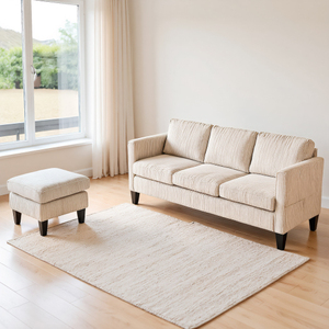 Juego de Sofás Esquineros en Forma de L Tianhang, Sofá Cama Modular de Pana Relleno de Espuma, Diseño Moderno y Lujoso, Cómodo para Salas de Estar Cuadradas - Product Image 3