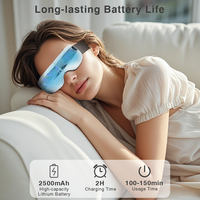 Masajeador de Ojos de música Bluetooth inalámbrico de nueva actualización 4 modelos con vibración Presión de aire de compresión caliente/fría con refrigeración por calor