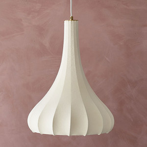 Lámpara colgante moderna, redonda, blanca, con bombilla LED E27, forma alienígena, fácil instalación, para sala de estar, dormitorio, restaurante - Product Image 1