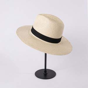Chapeaux de plage grande taille tendance été, en paille naturelle Panama, protection solaire pour sports de plein air, voyages, pêche, protection UV - Product Image 6