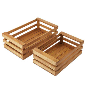 Hộp đựng đồ bằng gỗ thông thiết kế tùy chỉnh chất lượng cao, thùng gỗ, hộp đựng đồ bằng gỗ nhuộm màu nước dùng để đựng rượu, đồ dùng nhà bếp - Product Image 3