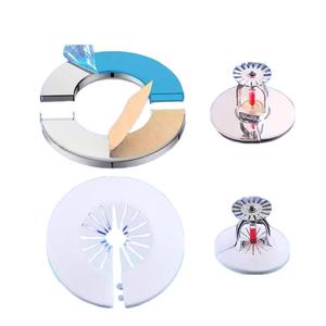 <span class=keywords><strong>Plaque</strong></span> <span class=keywords><strong>de</strong></span> finition semi-encastrée chromée BangMei pour tête d'incendie semi-encastrée, anneau décoratif 1/2 pouce en acier inoxydable - Product Image 3