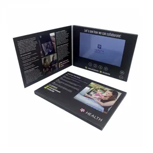 New Creative Advertising 7 Inch Screen Video Brochure A5 Size Digital Lcd Video Mailer