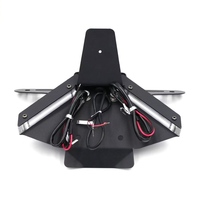 HYD Cadre de moto en acier inoxydable à queue courte avec clignotants LED intégrés et éclairage de plaque d'immatriculation pour Ducati Panigale V4 2018-2021