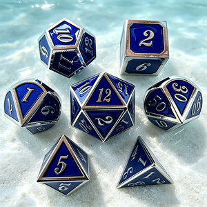 Dés de jeu DND de haute qualité, dés polyédriques personnalisés en métal, 7 pièces - Product Image 4