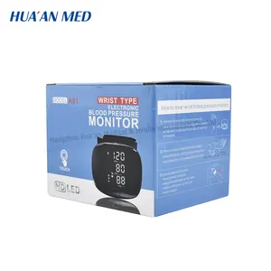 HUAAN LED portátil automático inteligente electrónico Digital BP esfigmomanómetro muñeca Monitor de presión arterial