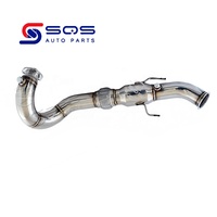 محول حفاز ثلاثي الاتجاهات عالي الجودة من SQS OEM/ODM، مناسب مباشرة، مصنوع من الفولاذ المقاوم للصدأ، مصقول بسلاسة، ملحوم بتقنية TIG، يتوافق مع معايير Euro III، ضمان لمدة سنة واحدة.