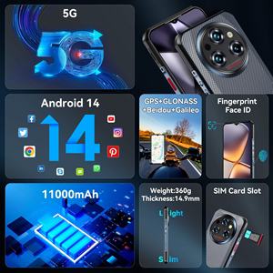 Pour Smartphone Robuste 36 Go + 512 Go 5G LTE IP68 Android 14 Octa Core 11000 mAh Étanche Vert - Product Image 3