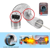 37 ensembles 50Ft 41Cm 37 pôles tige rotative en nylon ramoneur brosse sèche-linge évent Kit de nettoyage avec tige de cheminée flexible
