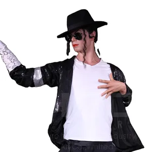 Customized Musical Star Life Span Famous Singer Wax Figure For Sale
