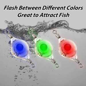 Mini Fishing Led Lure Light Deep Drop Eye Shape <strong>Flashlight</strong> Underwater <strong>Fish</strong> Attractant Light - Product Image 2