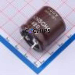 Condensador Electrolítico de Aluminio de Encaje 152EC0346, Componente de Orificio Pasante (THT), D25xL25mm 120uF 20% 450V 10mm - Product Image 1