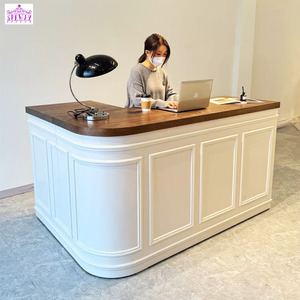 Speway giá thấp giá rẻ tiếp tân Bàn cong tiếp tân bàn Beauty Salon tiếp tân bàn Trung Quốc thực hiện giá rẻ giá - Product Image 4