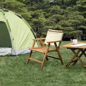 Silla de playa plegable para exteriores, color verde oliva, 51x43x60cm, plegable para picnic y camping - Product Image 2