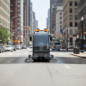 Mini balayeuse de rue électrique commerciale Machine de nettoyage industriel à quatre roues Mini balayeuse de rue camion à vendre - Product Image 5