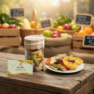IIglobal Chips de Frutas Secas Mixtas - Sabor FD 100% Natural de Vietnam, Venta al por Mayor, 2 Años de Vida Útil, Paquete de 1kg - Product Image 2