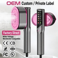 Nouveau design, fer à vapeur portable 1200W à double tension (100-240V CA) avec affichage numérique pour usage domestique
