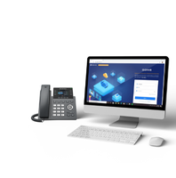 Telefono IP VoIP da Scrivania Grandstream GRP2613 Gigabit PoE a Colori con 3 Account SIP e 6 Tasti Linea per Ufficio, Hotel e Piccole Imprese