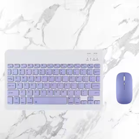 Özelleştirilmiş taşınabilir şarj edilebilir Mini kablosuz klavye ve fare Combo Android IOS Windows Tablet akıllı Tablet telefon için