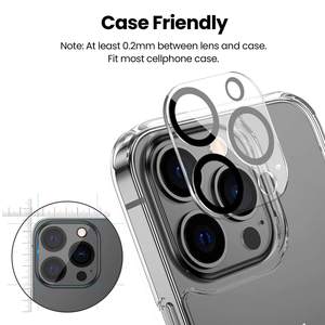 Protection d'objectif d'appareil photo HD transparente en soie imprimée sur mesure pour iPhone 15 16 17, anti-rayures, anti-choc, anti-chute - Product Image 5