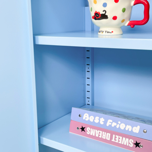 Grande quantité Armoire <span class=keywords><strong>de</strong></span> <span class=keywords><strong>rangement</strong></span> en acier <span class=keywords><strong>de</strong></span> couleur personnalisée Buffet nordique en acier à 2 portes pour le salon - Product Image 6