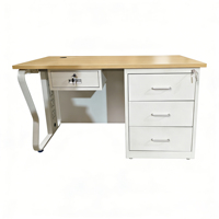 Meubles de bureau commerciaux modulaires modernes et simples, panneau en bois massif, cadre métallique, bureau debout, panneau pour PDG, personnel, superviseur