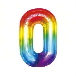Party Love Number <b>Balloon</b> 100cm Multicolor Foil Metallic Birthday Party <b>Decorations</b> Kids Celebration Supplies - Product Image 3
