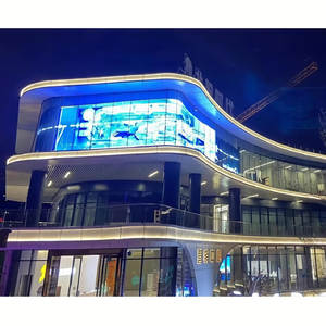 Ip65 Đầy Đủ Màu Sắc 50% 80% Minh Bạch Rèm Ngoài Trời <span class=keywords><strong>LED</strong></span> Màn Hình Hiển Thị Phim Glass <span class=keywords><strong>LED</strong></span> Hiển Thị Trong Suốt - Product Image 4