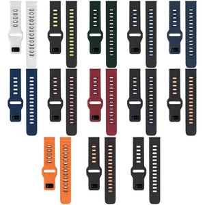 Vente en gros pour <span class=keywords><strong>Fitbit</strong></span> <span class=keywords><strong>Versa</strong></span> 4 / <span class=keywords><strong>3</strong></span> / Sense2 / 1 xDfind Bracelet de montre intelligente en silicone bicolore à tête plate - Product Image 2