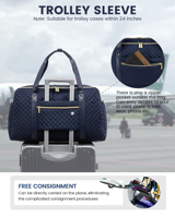 Sac de week-end LOVEVOOK pour femmes, sac de sport mignon avec trousse de toilette, sac de voyage pour la nuit, sac fourre-tout avec poche pour ordinateur portable