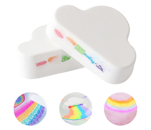Wholesale supplies natural organic bath bomb rainbow colorful product natural fizzy organic bath bombs powder
