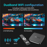 Boîtier TV Android intelligent 4K 8K, récepteur OTT avec processeur RK3528 Quad-Core 64 bits, 2 Go de RAM, 16 Go/32 Go/64 Go de ROM, Android 14, Wi-Fi/BT