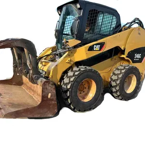 Digunakan Carter Skid Steer Loader Cat246c daya kuat dan kondisi bagus Cat246c bekas Skid Steer Loader untuk dijual murah