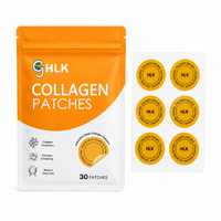 HLK Collagen Patches 30PCS Dukungan Kolagen Mendalam Meningkatkan Kekencangan dan Elastisitas Mengurangi Garis Halus Bersertifikat CE OEM ODM Logo Kustom MOQ Rendah