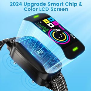 Wiederauf lad bares Hunde halsband mit Beep Vibration Smart Record able Bark Collar Wasserdichtes Hunde trainings halsband - Product Image 6
