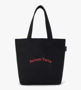 AWOZ Sac fourre-tout réutilisable en toile de coton naturel beige de 12 oz, robuste, petit format, avec fermeture éclair et motif lettres, idéal pour la plage et les cadeaux de voyage - Product Image 2